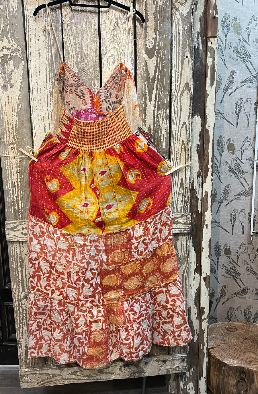 Kantha Sunrise Halter Dress "Fannie" by Jaded Gypsy