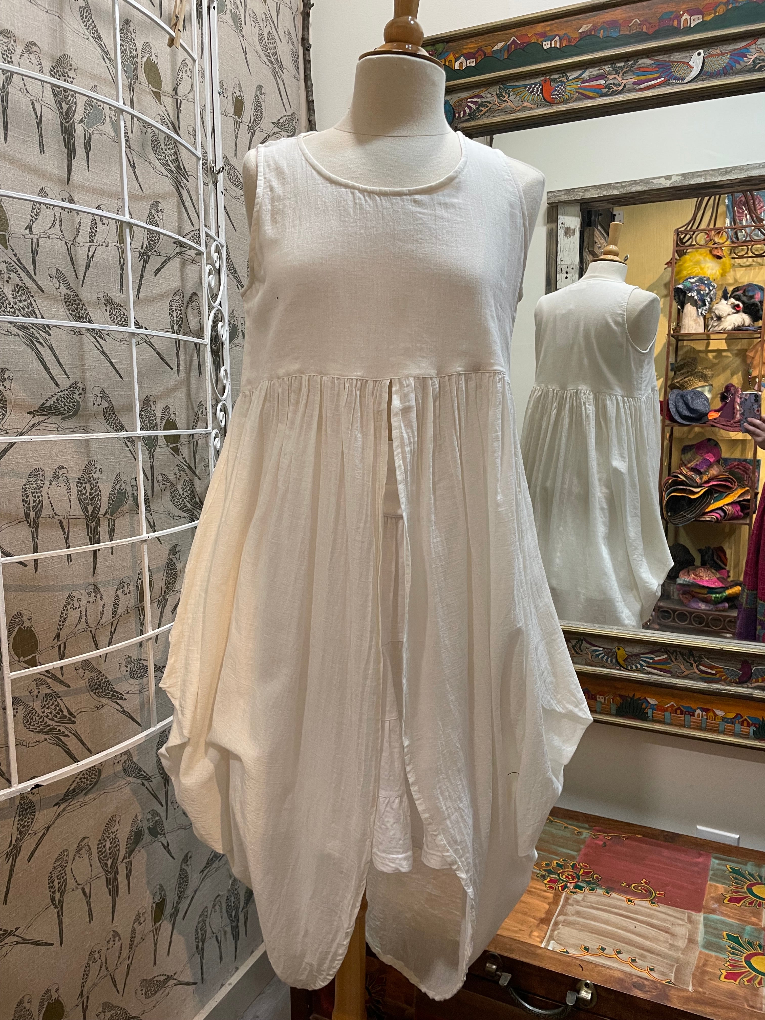 Cotton Split Dress by The Paper Lace Robin Boutique