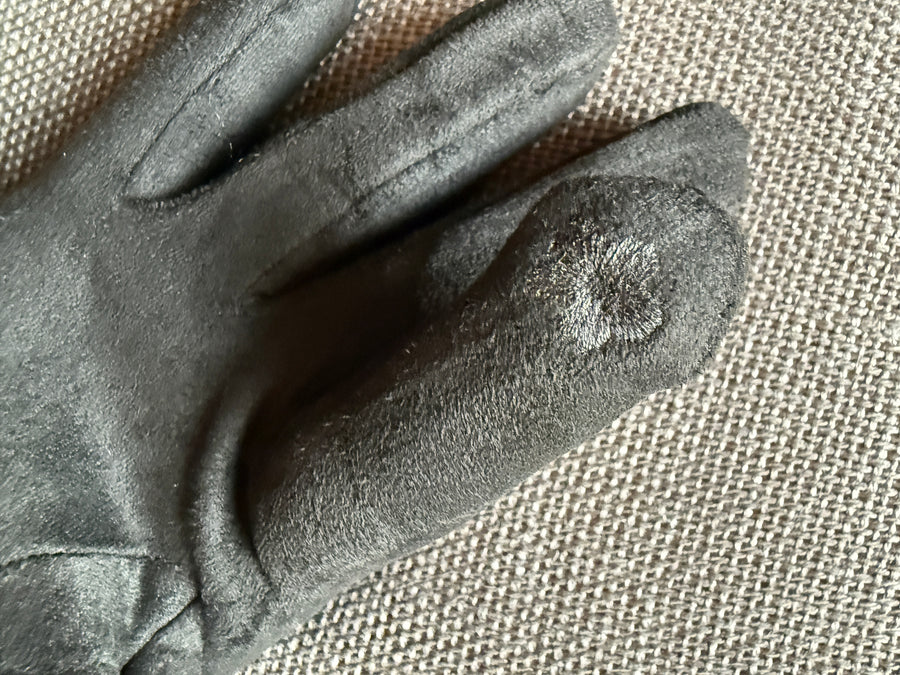 Colorful Soft Touch Screen Gloves with Fake fur cuffs