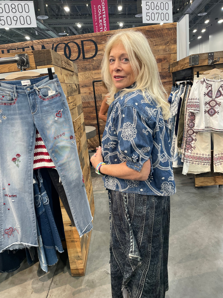 Faye Top in Piper Petal by Driftwood