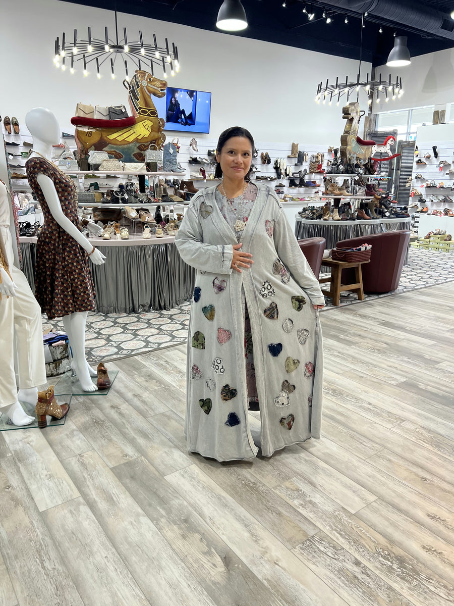 Patchwork Heart Long Duster by Paper Lace