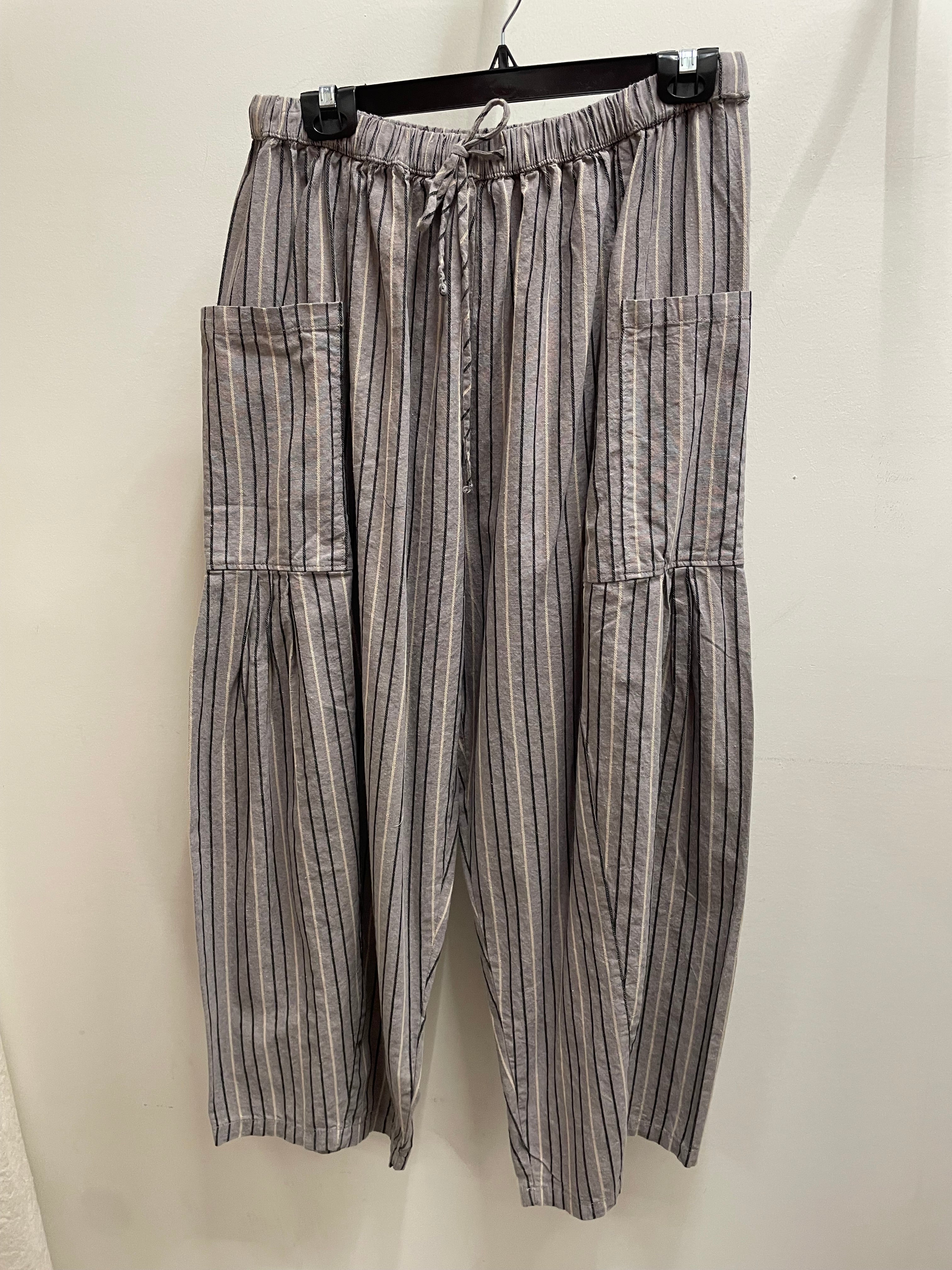 Gathered Cotton Wide Leg Pant by Cotiera Rae Mode CP6047 Robin Boutique