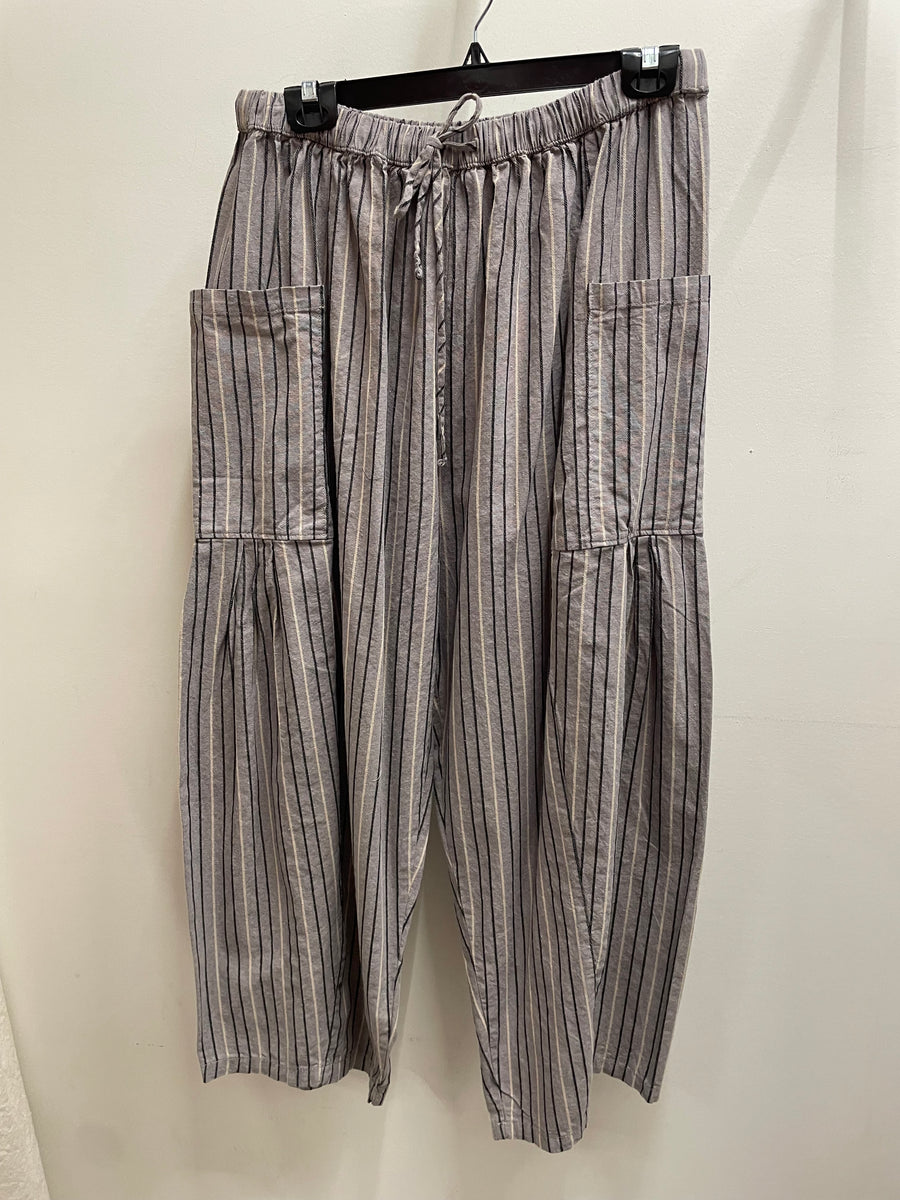 Gathered Cotton Wide Leg Pant by Cotiera Rae Mode CP6047 Robin Boutique