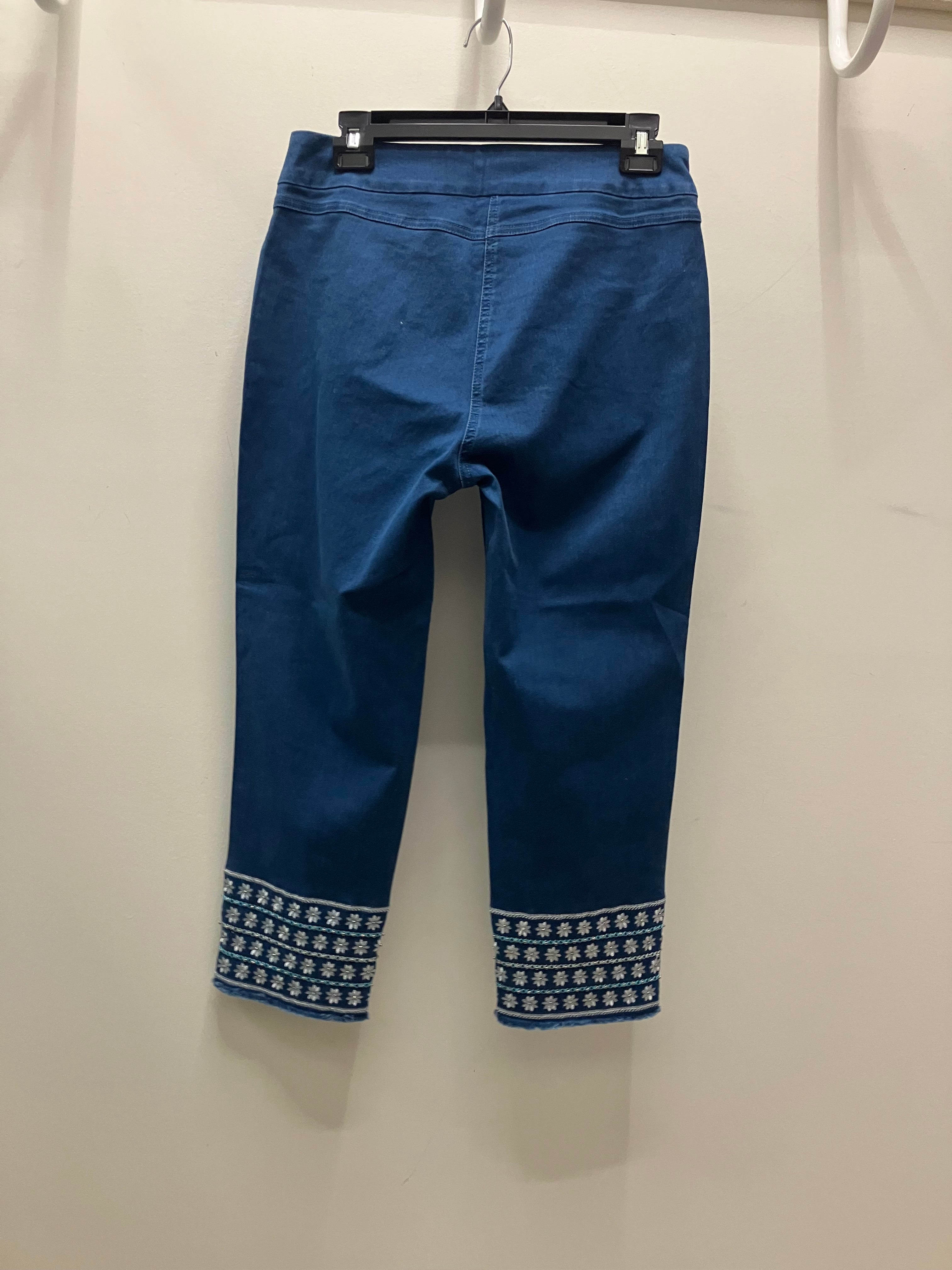 Daisy Dukes Embroidered Capri Pant by LuLu B