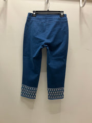 Daisy Dukes Embroidered Capri Pant by LuLu B