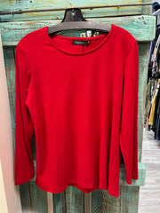Round Neck Top in White by Creations