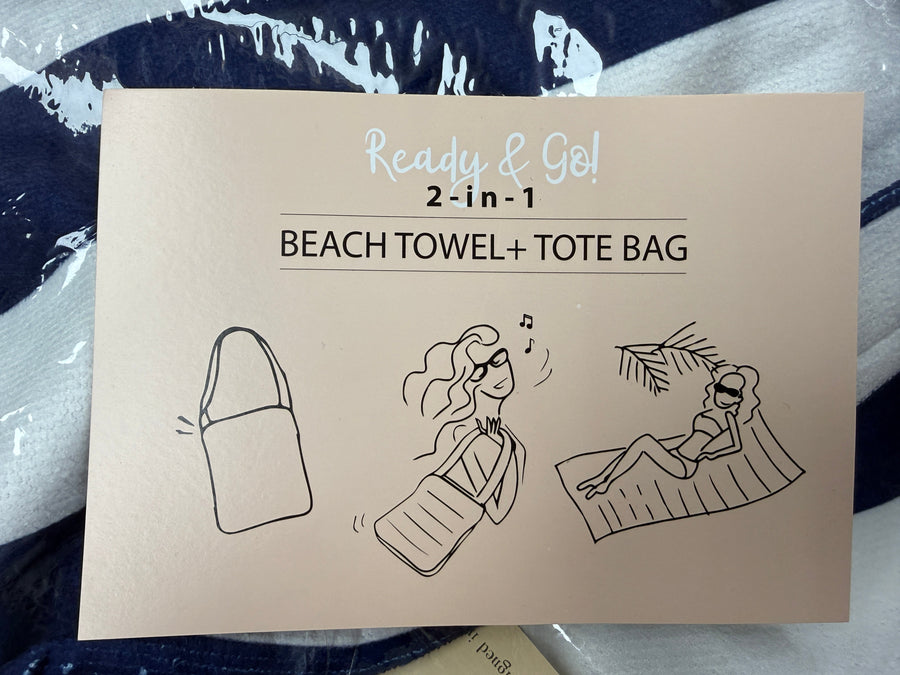 Beach Towel in a Bag Robin Boutique