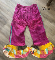 Kantha Sunrise Ruffle Pant "Viola" by Jaded Gypsy