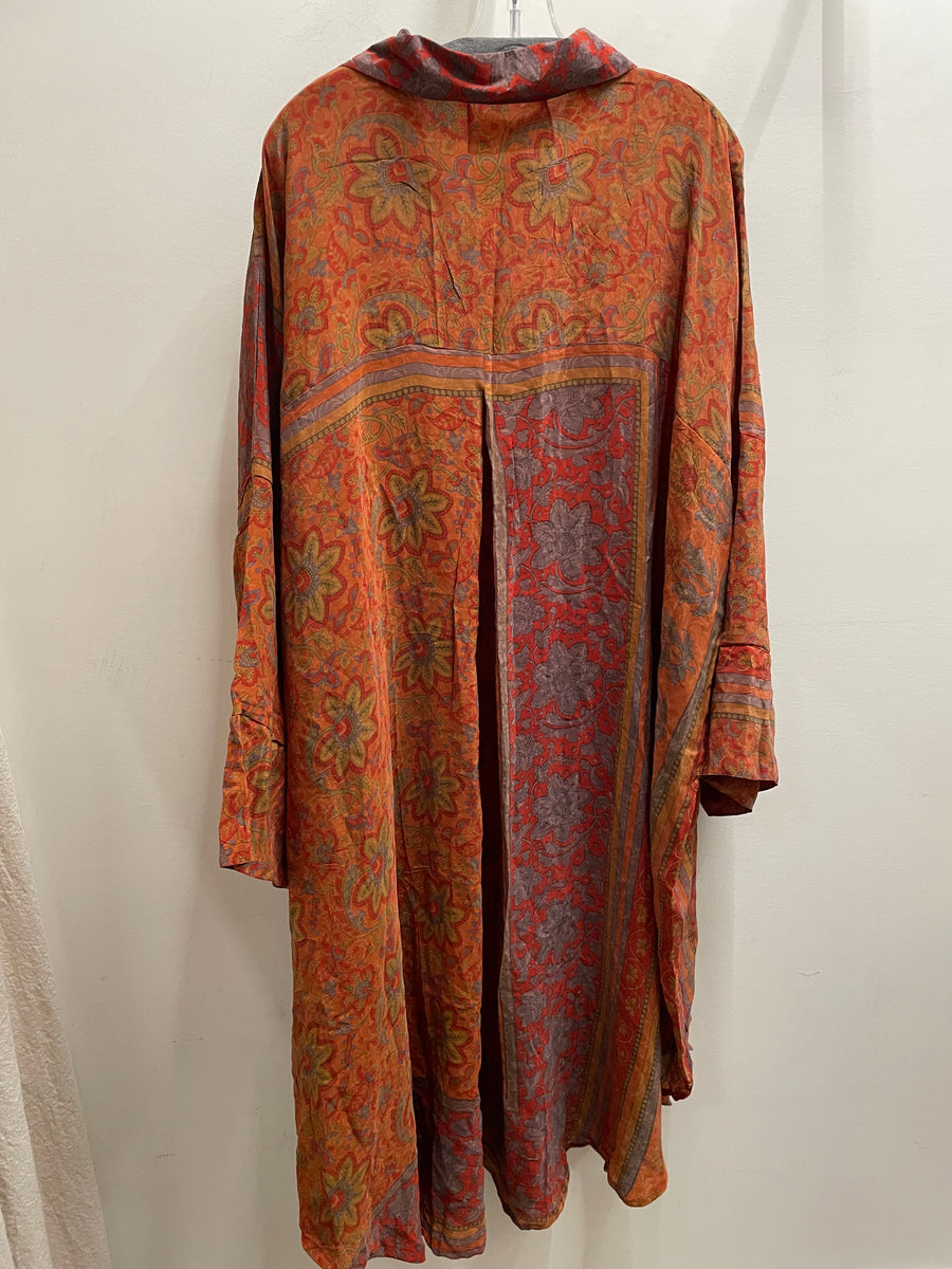 Crepe Sari Free To Be Longsleeve Maxi #013 by Kantha Bae