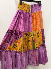 Pareo Kantha Monarch Maxi Skirt #134 by Kantha Bae