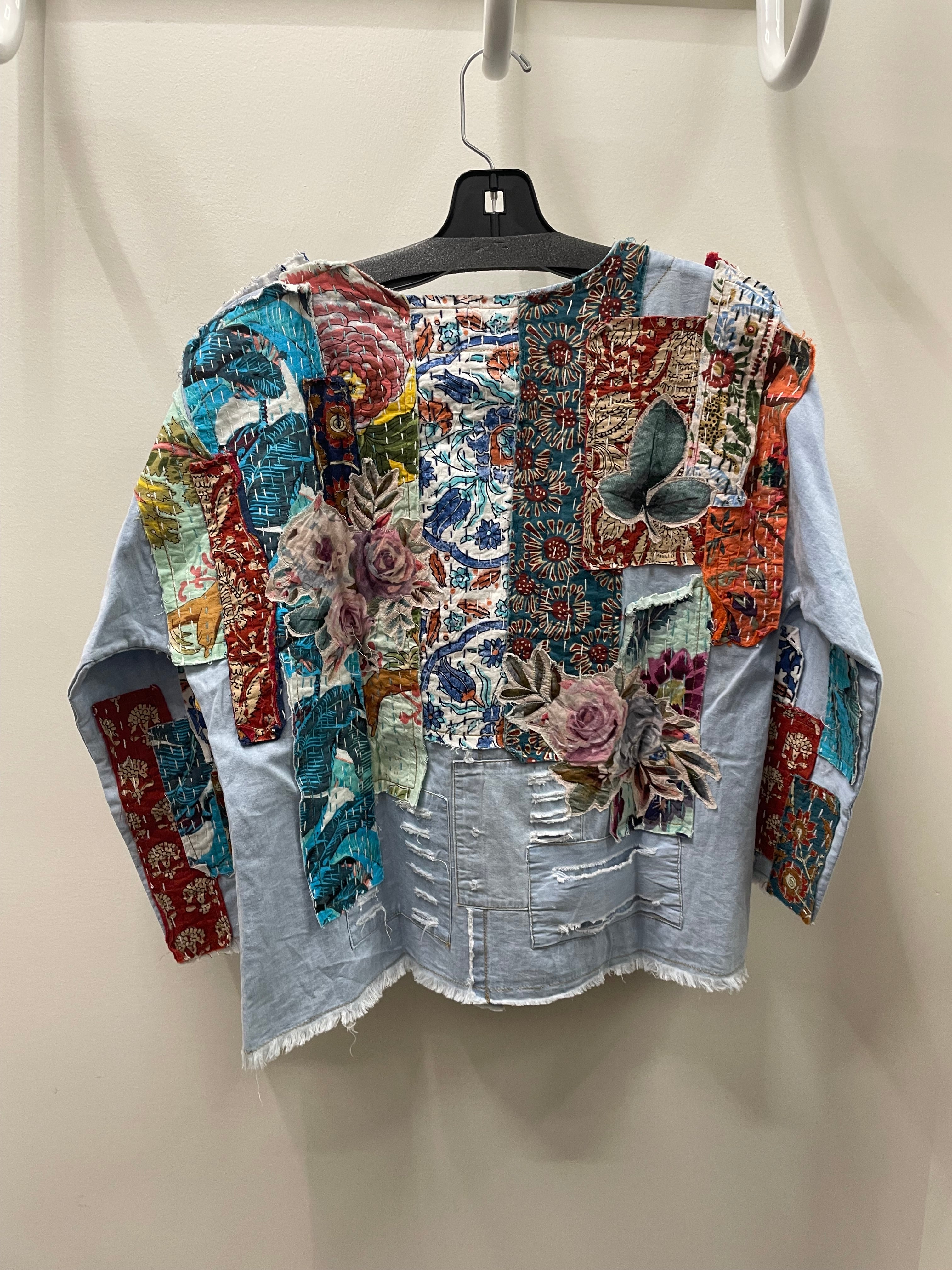 Patchwork Denim Jacket by Paper Lace