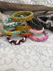 Painted Shellac Braided Bracelet