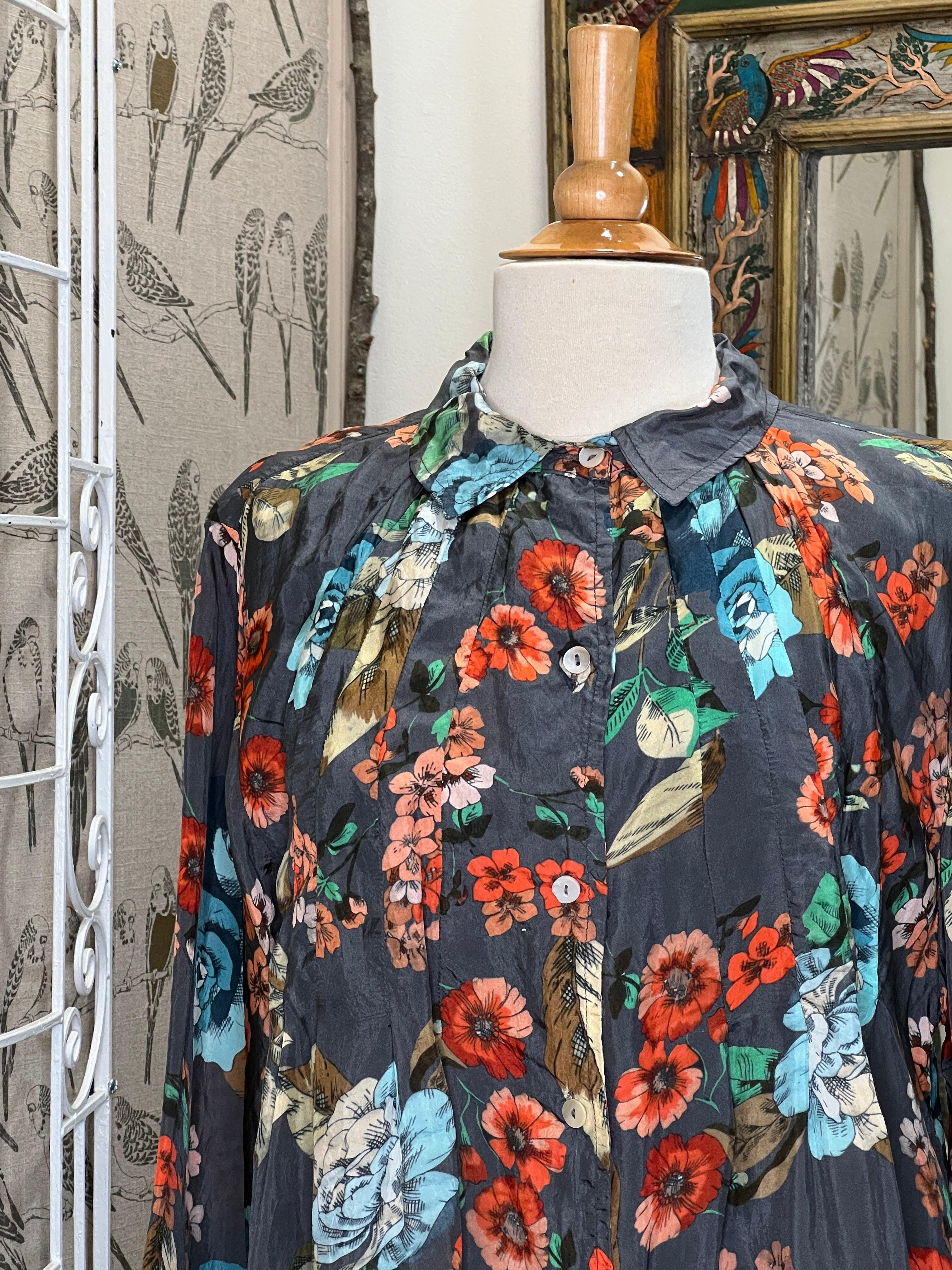 Silk Flare Blouse by PaperLace PLH111T - Robin Boutique-Boutique 