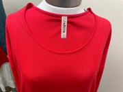 Cubism red dress