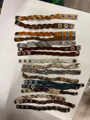 Small Braided Leather Bracelet