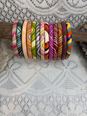 Skinny Painted Shellac Bracelet