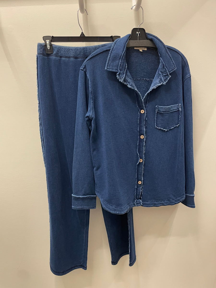 Color Wash Anywhere Shacket by Escape