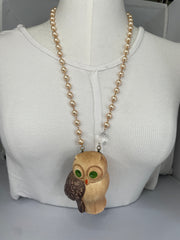Moonwatcher Owl Pendant Necklace by Gina