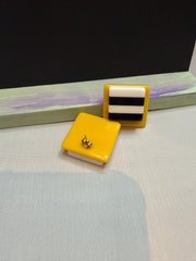 Square Stack Acrylic Earrings by The Vintage Jewel