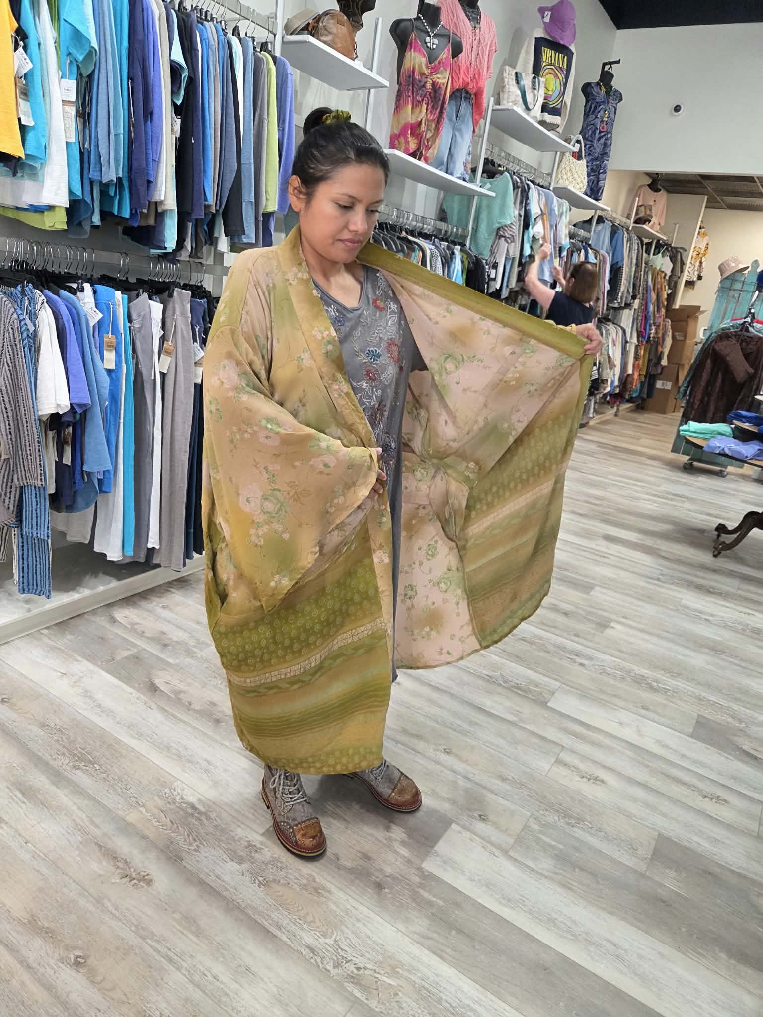 Silk Dreamweaver Kimono #200 by Kantha Bae