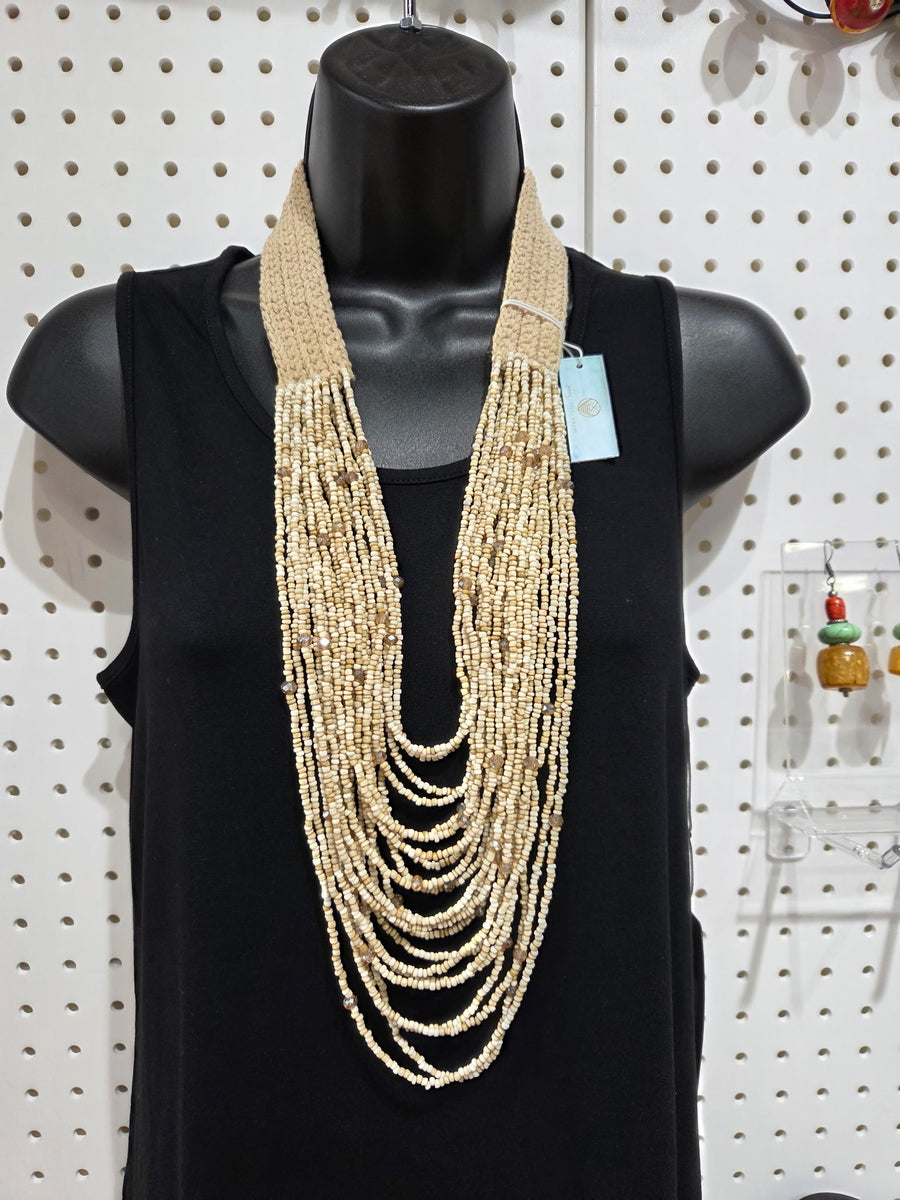 Marino Beaded Necklace by Mare Sole Amore