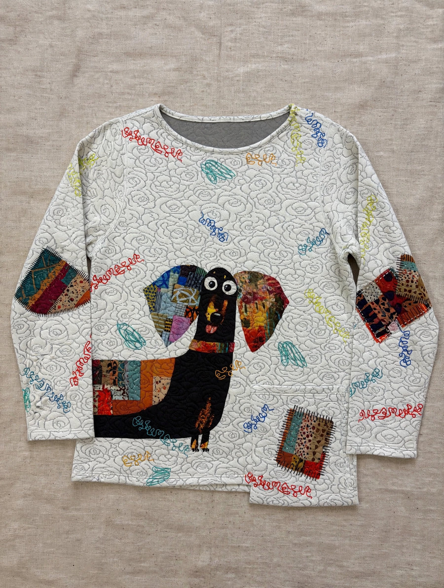 Patches Quilted Dog Top by Inoah