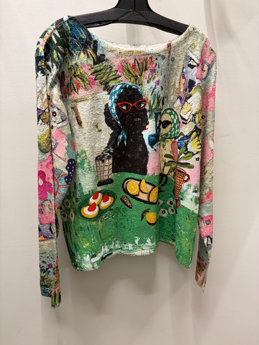 Long Sleeve Pullover in Spill The Tea! by Inoah