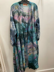 Crepe Sari Evermore Kimono #202 by Kantha Bae