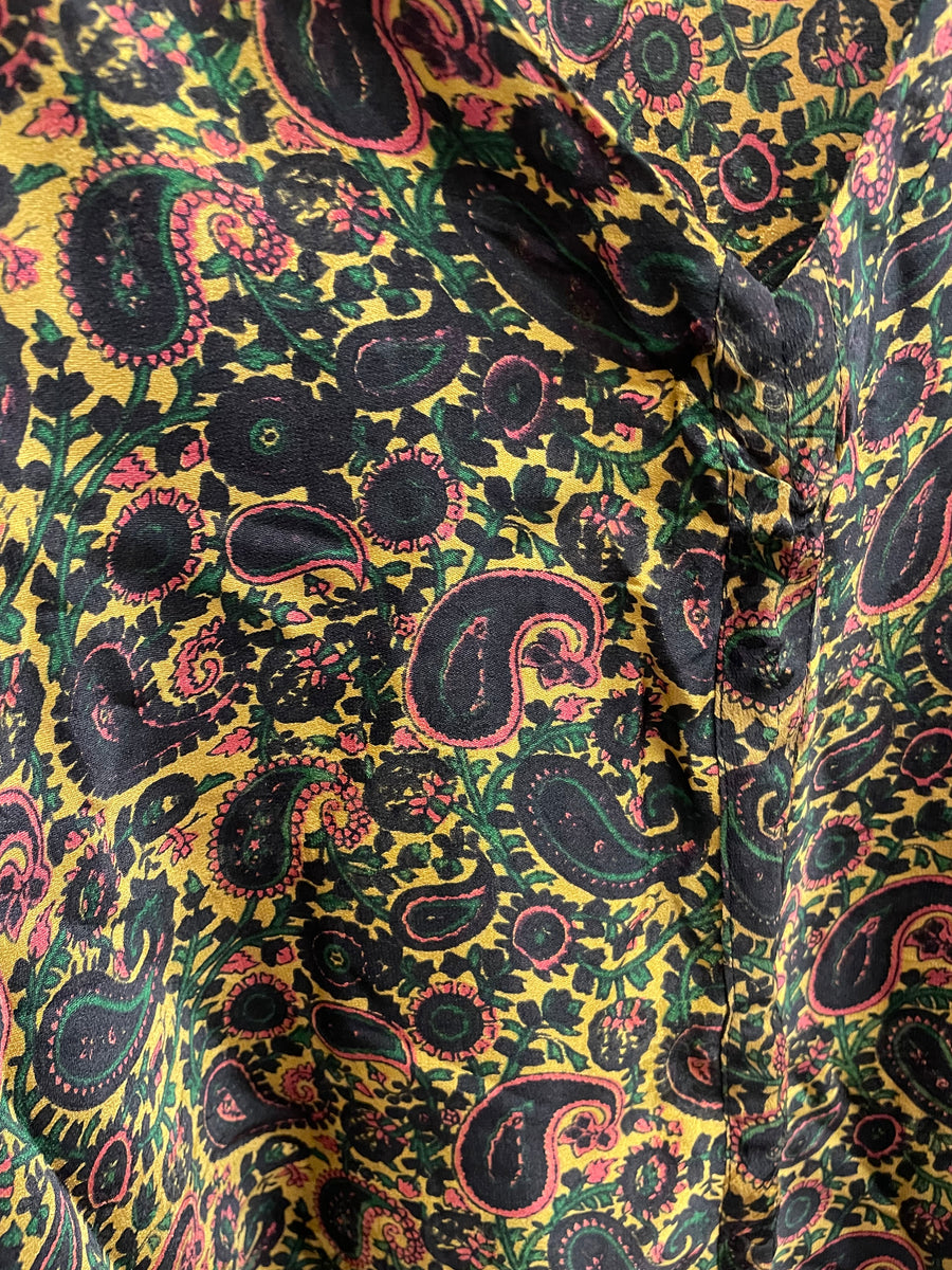 Crepe Silk Butterfly Top #018 by Kantha Bae