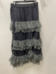 Lacy Tier Dream Cinch Skirt by The Paper Lace Robin Boutique