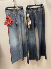 IPNG Design Hanky Pants in Illusion Printed Look-Denim Robin Boutique