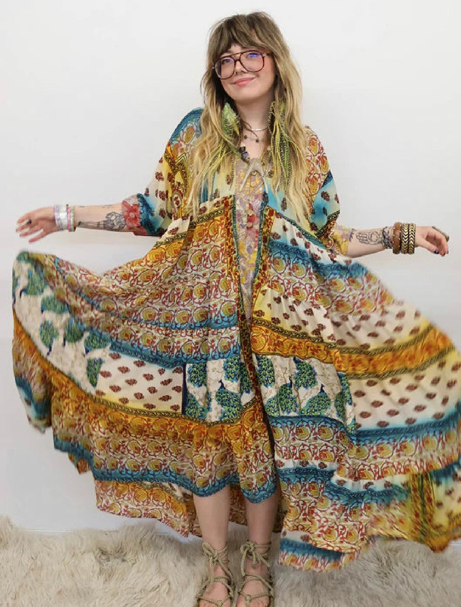 Rasgulla Sari Twilight Maxi Dress #20 by Kantha Bae