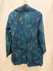 Stained Glass Floral Fleece Car Coat by Olivia