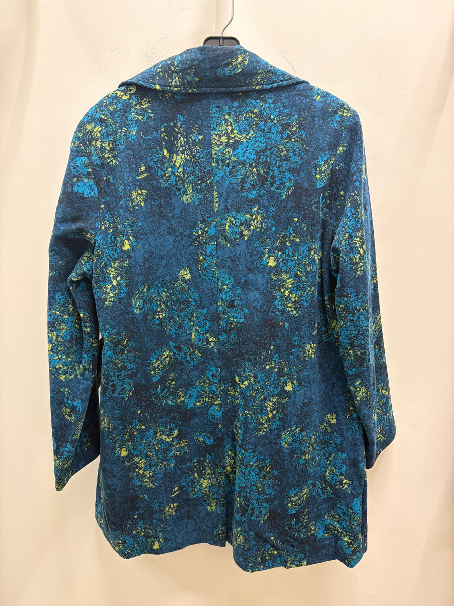 Stained Glass Floral Fleece Car Coat by Olivia