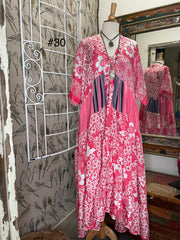 Rasgulla Sari Twilight Maxi Dress #30 by Kantha Bae