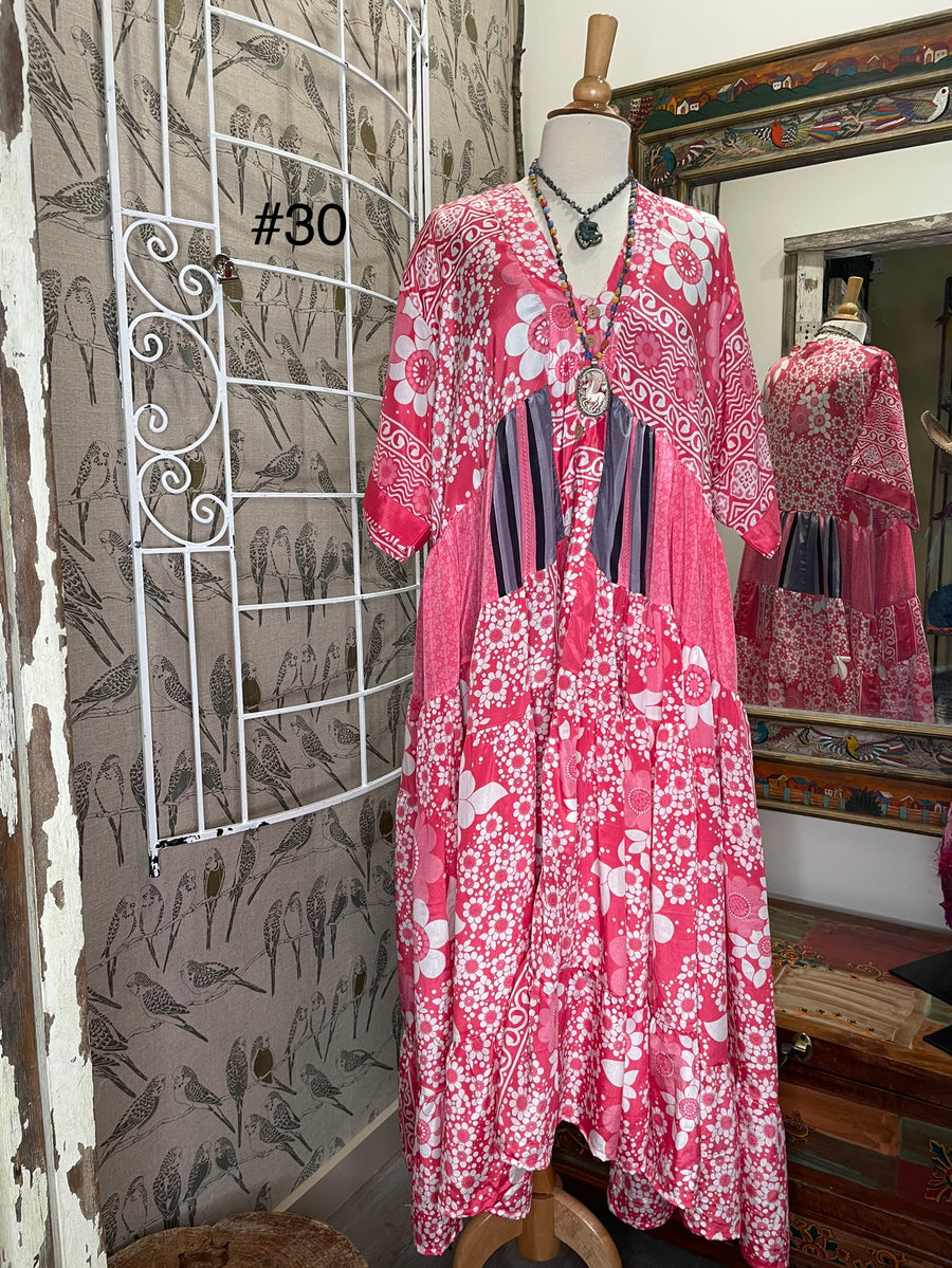 Rasgulla Sari Twilight Maxi Dress #30 by Kantha Bae