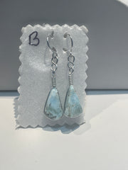 Larimar Tear Drop Earrings