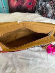 Upcycled Embroidered Structured Market Shoulder Bag by Kantha Bae - Robin Boutique-Boutique 