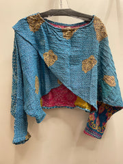 Pareo Kantha In Bloom Cropped Pullover #264 by Kantha Bae