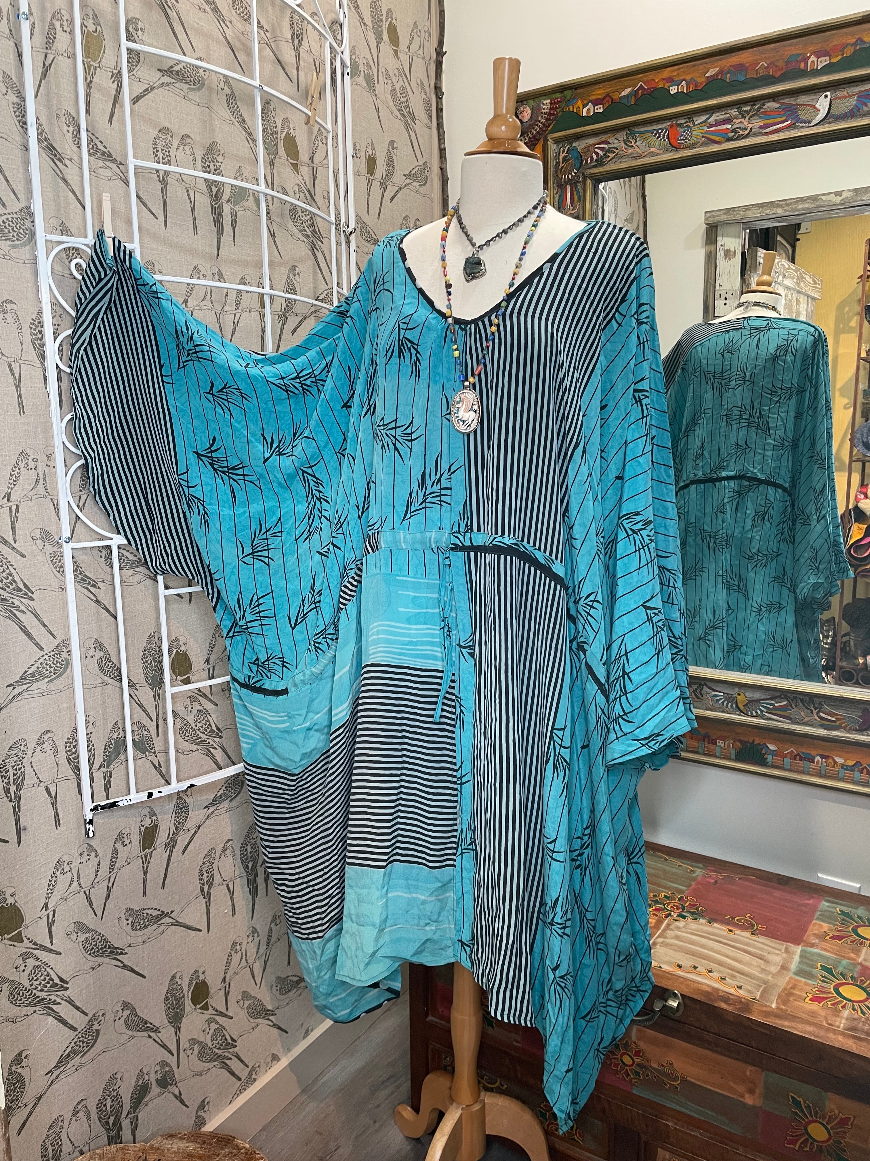 Sacred Split Tunic #352 by Kantha Bae from Robin Boutique.