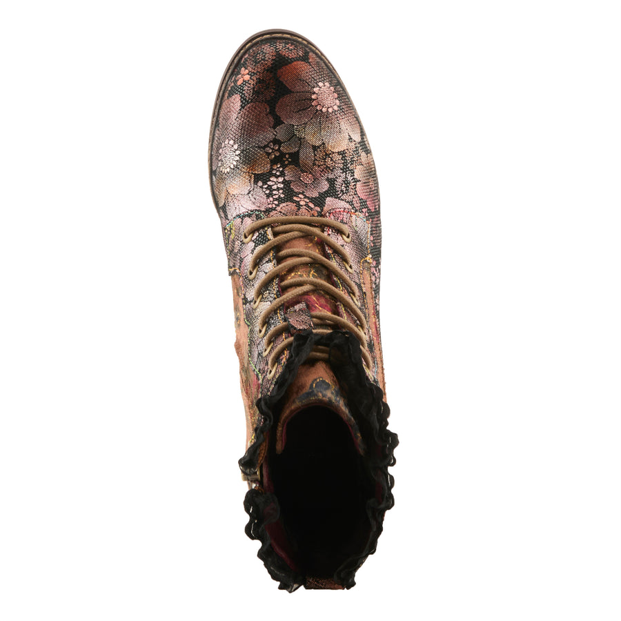 L'Artiste Forutaluvlo Boots in Brown Multi Top View - Robin Boutique