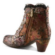 L'Artiste Forutaluvlo Boots in Brown Multi Back View - Robin Boutique