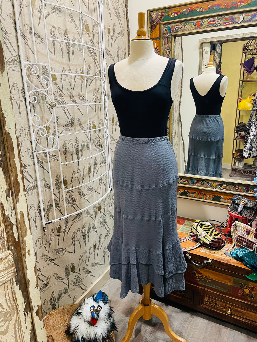 Long Mermaid Layered Skirt by Color Me Cotton - Robin Boutique-Boutique 