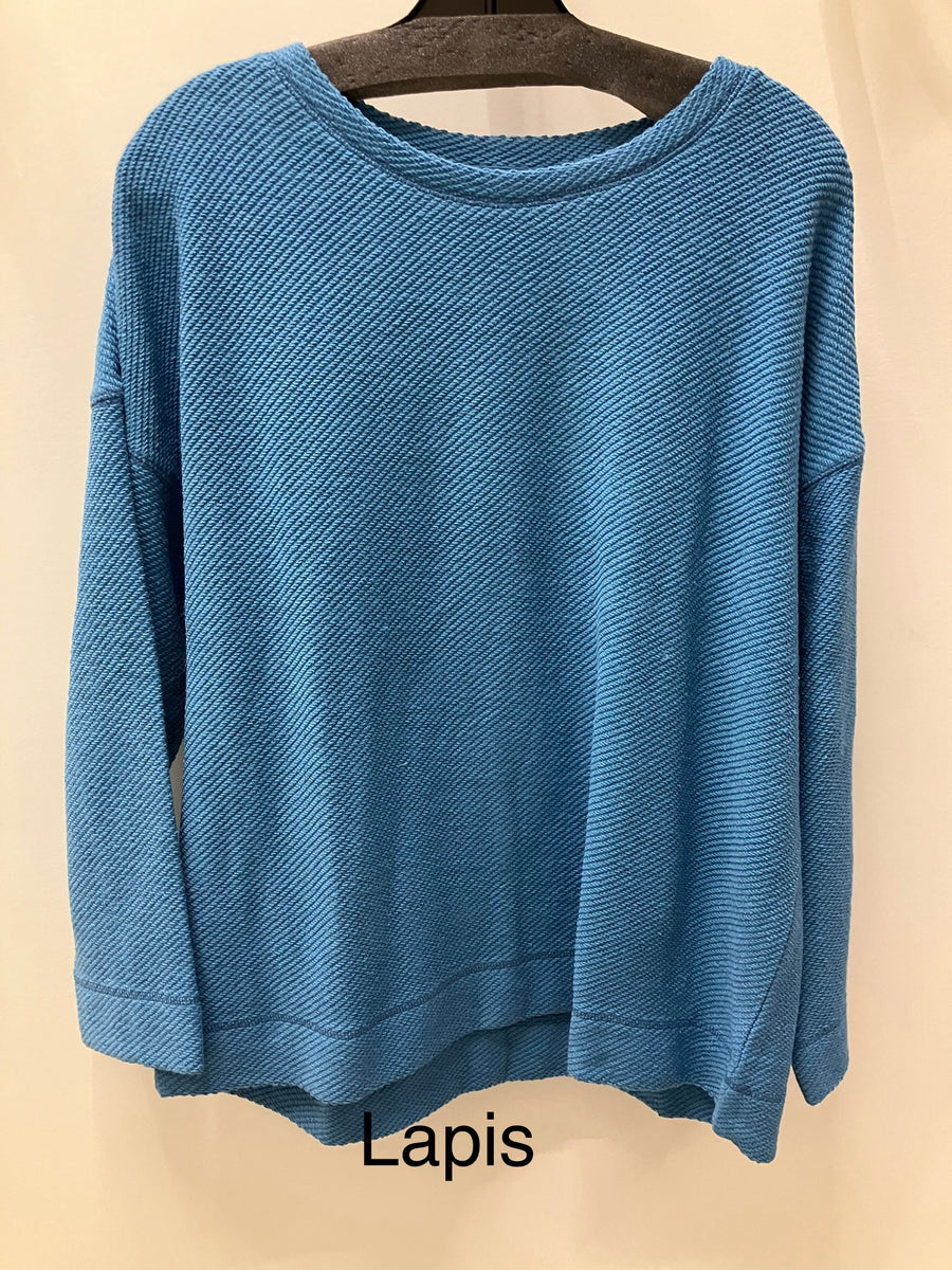 Cool Breeze Sundown Loopy Terry Pullover by Escape