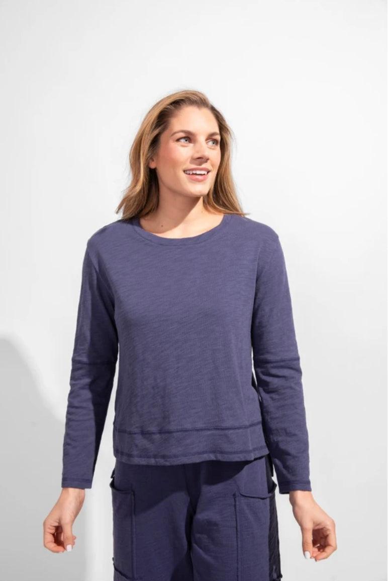 Step Hem Boxy Tee Long Sleeve by Escape by Habitat 10024 - Robin Boutique-Boutique 