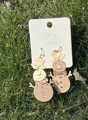 Snowman Earrings - Robin Boutique-Boutique 