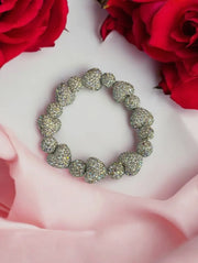 Crystal Rhinestone Heart Bracelet