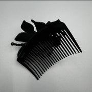 Floral Rhinestone Hair Comb