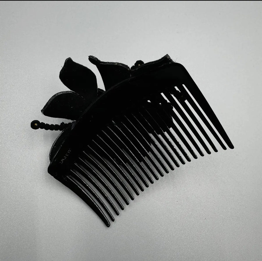 Floral Rhinestone Hair Comb