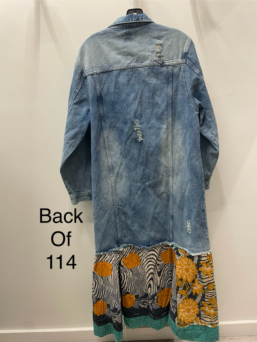 Upcycled Denim Kantha Coat by Kantha Bae